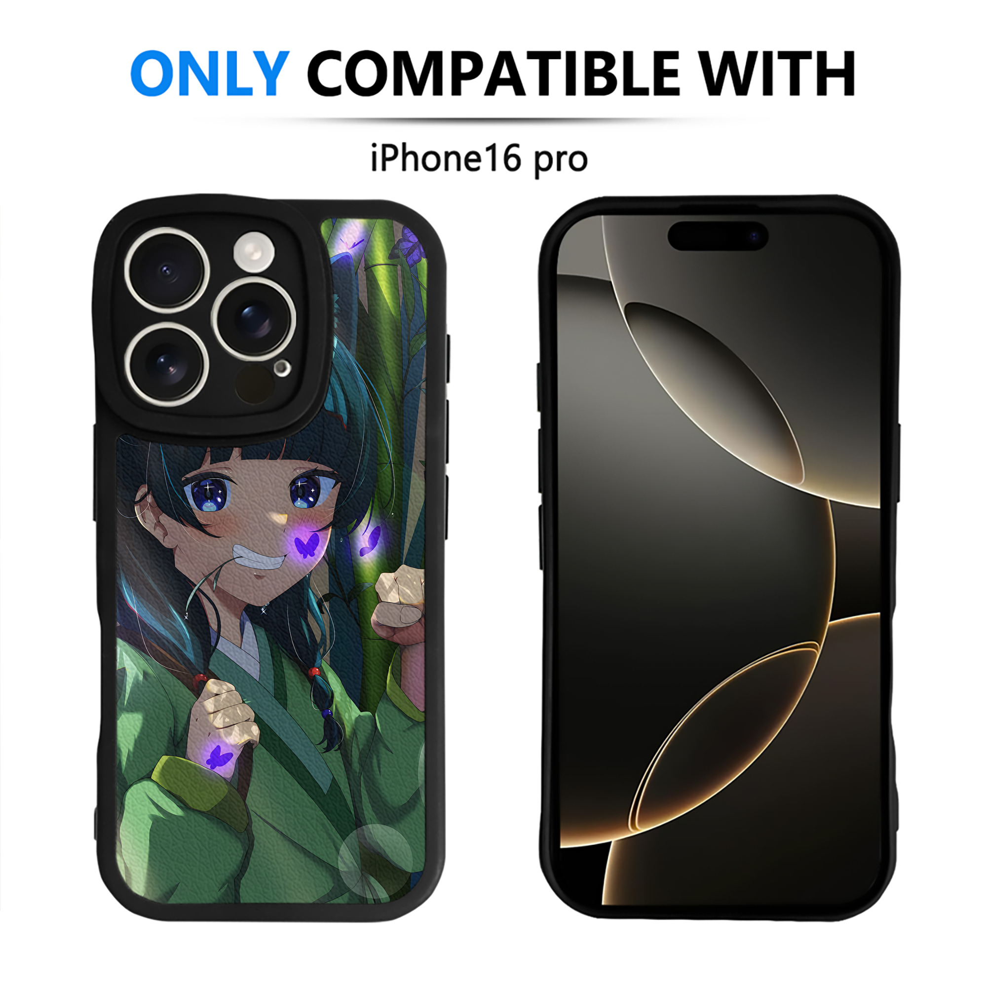 （画像用） 薬屋のひとりごと The Apothecary Diaries 【iPhone 16シリーズ対応】シリコンスマホケース（レザー調） 材質：シリコン
